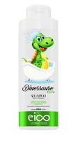 Shampoo Kids Eico Cosméticos Dinossauro Efeito Ferinha 450ml Cabelos Limpinhos Macios Brilhantes e Cheirosos Aloe Vera