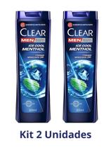 Shampoo KIT 2 Und Clear Men Anticaspa Ice Cool Menthol 200ml Shampoo KIT 2 Und Clear Men Anticaspa Ice Cool Menthol 200ml