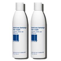 Shampoo LATHER Bamboo Lemongrass Hair Wash 240 ml (pacote com 2)
