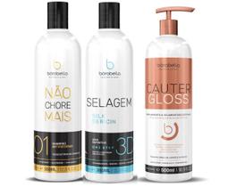 Shampoo Limpeza Profunda + Selagem 3d E Cauterizador - BORABELLA