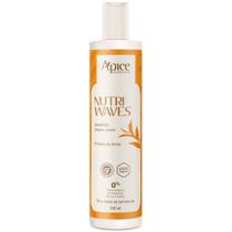 Shampoo Limpeza Suave Apice Nutri Waves Tratamento Capilar Vegano Sem Sulfato Curvaturas Apse 300ml