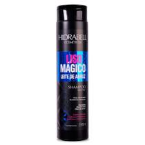 Shampoo Liso Mágico 285ml Hidrabell Controle de Frizz Limpeza Suave Fios Alinhados Pós Progressiva