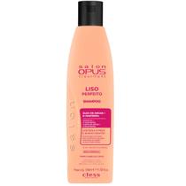 Shampoo Liso Perfeito Salon Opus 350ml Cless limpa nutre dá brilho e disciplina cabelos lisos e com frizz