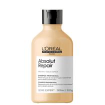 Shampoo Loreal Absolut Repair Gold Quinoa + Protein 300Ml - L'oreal