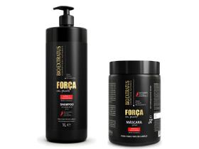 Shampoo + Mascara 1l Força Com Pimenta Bio Extatus Oficial Shampoo + Mascara 1l Força Com Pimenta Bio Extatus Oficial