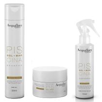 Shampoo + Mascara + Fluido Protetor Sol Mar Piscina Acquaflora