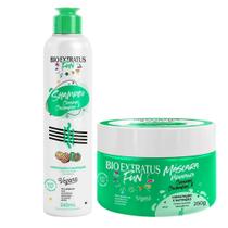 Shampoo +Máscara Fun Crespos e Cacheados Bio Extratus Vegano