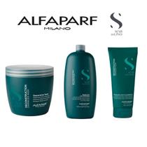 Shampoo Máscara Leavein Semi Di Lino Reconstruction Alfaparf