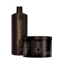 Shampoo + Máscara Sebastian Dark Oil (tamanhos profissionais) litro