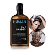 Shampoo Masculino 31 Barba Cabelo e Corpo Human 240ml