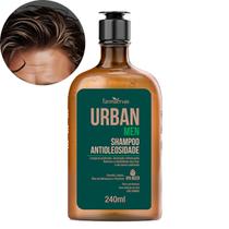Shampoo Masculino Antioleosidade Homem Cabelo Oleoso Urban Men 240ml Farmaervas Xampu Vegano