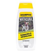 Shampoo Matacura Sarnicida e Antipulgas 200ml Tratamento Pets Melhor Shampoo Para Sarna