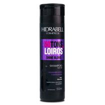 Shampoo Matizador 50 Tons de Loiro 500ml Hidrabell Neutraliza o amarelado e realça o brilho dos fios loiros