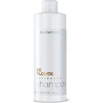 Shampoo Matizador Be Blonde 1L Madamelis Óleos de Argan Queratina Limpa Suavemente e Hidrata Protege a Cor do Desgaste