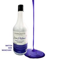 Shampoo Matizador Desamarelador Lumi Platinum 1 Litro Luminositta - LUMINOSITTÀ