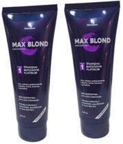 Shampoo matizador/desamarelador max blond 250ml demazon kit 02und