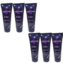 Shampoo matizador/desamarelador max blond 250ml demazon kit 06 und