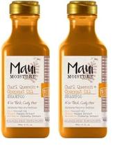 Shampoo Maui Moisture Curl Quench + Óleo de coco 400 ml (pacote com 2)