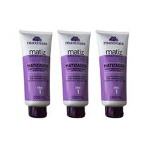 Shampoo Maxihair 500Ml Matizador - Kit Com 3Un