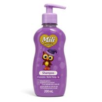 Shampoo Mili Love & Care Premium 200ml - Lavanda - (livre de sulfato, parabenos e corantes) zero lágrima