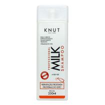Shampoo Milk 250 ml para Cabelos Enfraquecidos e Quimicamente Tratados - Hidratação Profunda - Knut