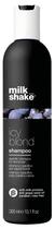 Shampoo milk_shake Icy Blond Black Pigment 300 ml para cabelos loiros muito claros e platinados Shampoo milk_shake Icy Blond Black Pigment 300 ml para cabelos loiros muito claros e platinados