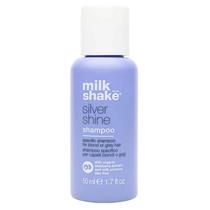 Shampoo milk_shake Silver Shine Purple para cabelos loiros 50mL