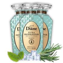 Shampoo Moist Diane Anticaspa para cabelos oleosos, pacote com 3 unidades de 450 ml