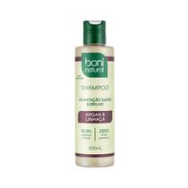 Shampoo Natural Argan e Linhaça Boni Natural 300ML