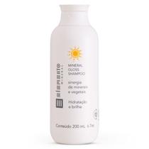 Shampoo Natural Mineral Gloss Hidratação e Brilho 200ml Elemento Mineral