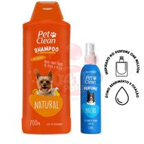 Shampoo natural para caes gatos perfume pet kit banho completo pet clean