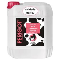 Shampoo Neutro Melancia Milk 5 Litros Perigot Cães Gatos Pet