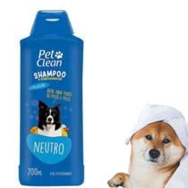 Shampoo Neutro PetClean Banho e Tosa 700ml Cães Cachorros Gato Pet - Pet Clean