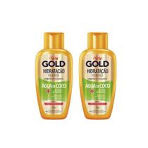 Shampoo Niely Gold 275Ml Agua Coco Hidratação - Kit C/2Un