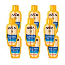 Shampoo Niely Gold Tratamento Liso Pleno Água Termal Flor de Hibisco 275ml (Kit com 9)