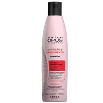 Shampoo Nutrição e Crescimento Salon Opus 350ml Cless fortalece cabelos fracos reduz queda e estimula crescimento