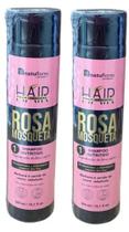 SHAMPOO NUTRITIVO RECONSTRUÇÃO ROSA MOSQUETA 300ml NATUFLORES Kit 2und