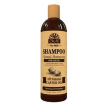 Shampoo Ok para homens Óleo de rícino para barba e cabelo 473ml