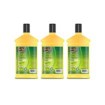 Shampoo Ouribel 1000Ml Oleo De Ricinio - Kit C/3Un