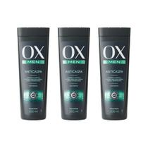 Shampoo Ox 200Ml Men Anticaspa - Kit Com 3Un