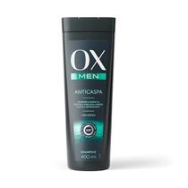 Shampoo Ox Men Anticaspa E Coceira Com Mentol 400Ml Ox