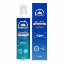 Shampoo Ozonizado Blustratum 300ml com Óleo Ozonizado, Óleos Essenciais e Pantenol Todos os Tipos de Cabelo Shampoo Ozonizado Blustratum 300ml com Óleo Ozonizado, Óleos Essenciais e Pantenol Todos os Tipos de Cabelo