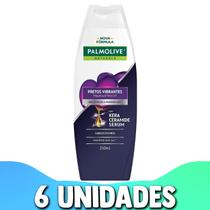 Shampoo Palmolive Naturals Pretos Vibrantes 350ml Kit 6 Unidades