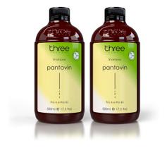 Shampoo Pantovin 500ml Kit C/ 2 Three Therapy Crescer Cabelo