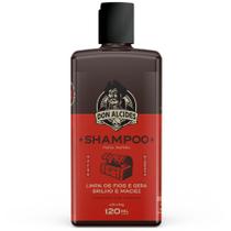 Shampoo para Barba Negra Limpeza Brilho e Maciez 120mL Don Alcides