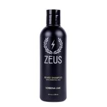 Shampoo para barba ZEUS de limpeza e hidratação 240 mL com chá verde