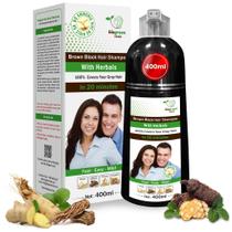 Shampoo para cabelo BIOGREEN ROOTS Dark Brown Color 400mL sem amônia Shampoo para cabelo BIOGREEN ROOTS Dark Brown Color 400mL sem amônia