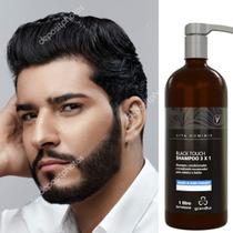 Shampoo Para Cabelo e Barba Escurecedor Black Touch 1 litro - Grandha