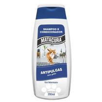Shampoo Para Cães Antipulgas Para Gatos 200ml - Matacura