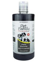 Shampoo Para Cães E Gatos De Pelos Escuros Banho Pet 500Ml